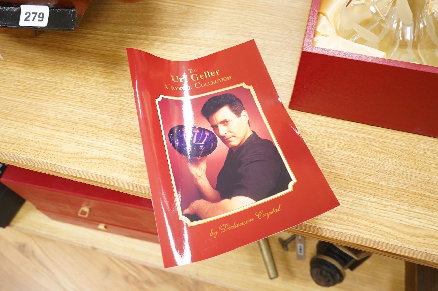 The Uri Geller Crystal Collection - three cased sets by Dickenson Crystal